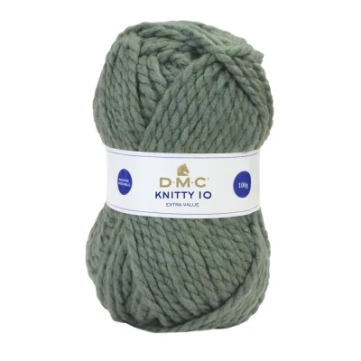 Fil à tricoter Knitty 10 DMC Vert mousse N° 904