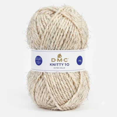 Fil à tricoter Knitty 10 DMC Naturel chiné N° 930