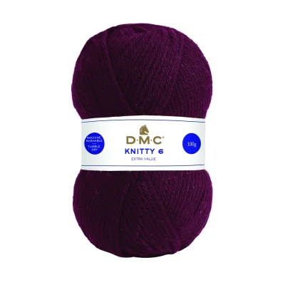 Fil à tricoter Knitty 6 DMC Prune N° 841
