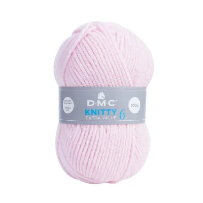 Fil à tricoter Knitty 6 DMC Rose clair N° 958