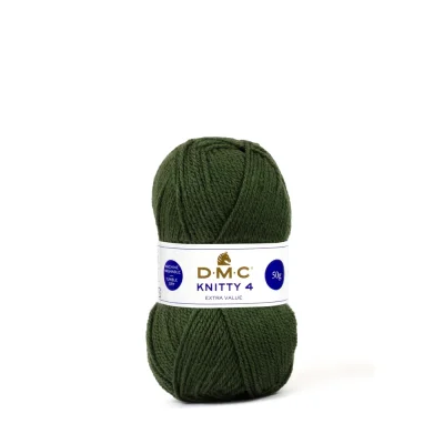 Fil à tricoter Knitty 4 DMC Vert kaki N° 602