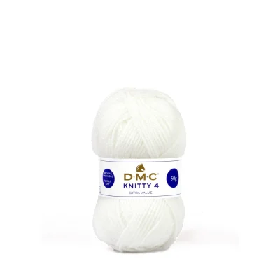 Fil à tricoter Knitty 4 DMC Blanc N° 961