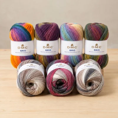 Fil laine Brio DMC - 6 Couleurs