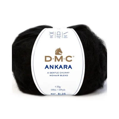 Fil laine Ankara DMC Noir N° 806