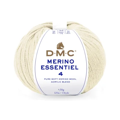 Fil laine Mérino essentiel 4 DMC Beige clair N° 880