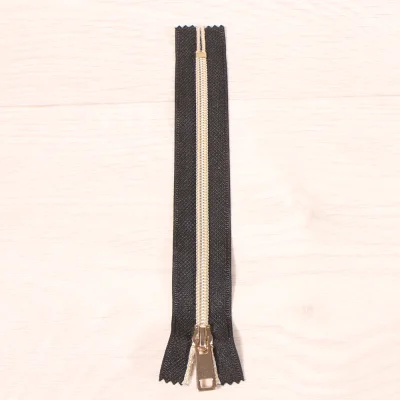 Fermeture métal non séparable Craftine Or 18 cm
