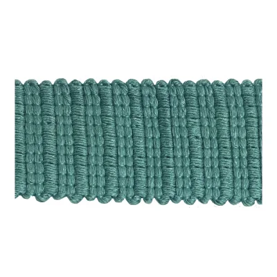 Sangle aspect crochet 30 mm uni Bleu pacifique x1m