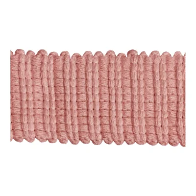Sangle aspect crochet 30 mm uni Rose x1m