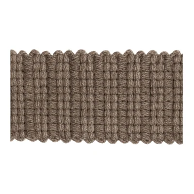 Sangle aspect crochet 30 mm uni Marron x1m