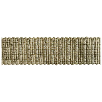 Sangle aspect crochet Lurex 30 mm Beige x1m