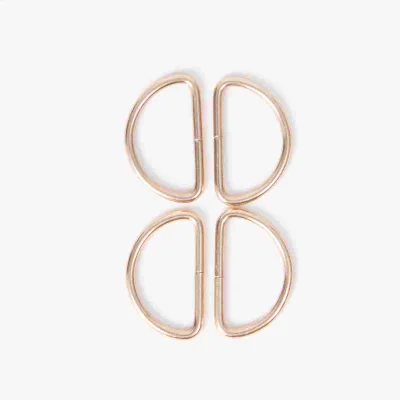 Anneaux en D 32 mm Or x4