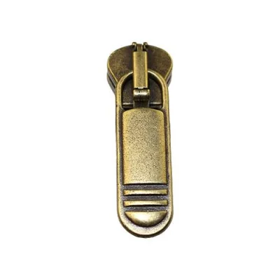 Curseur Fantaisie n°10  pour fermeture à glissière Injecté n° 5 - Bronze