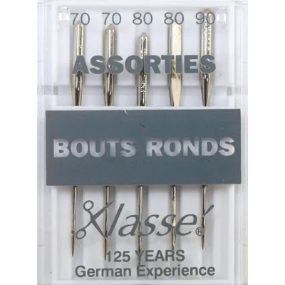 Aiguilles Machine Bouts ronds assorties - Klassé
