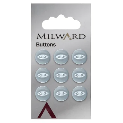 Bouton à coudre Milward Luis Bleu pâle 11 mm x9