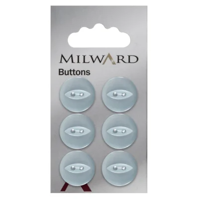 Bouton à coudre Milward Luis Bleu pâle 16 mm x6
