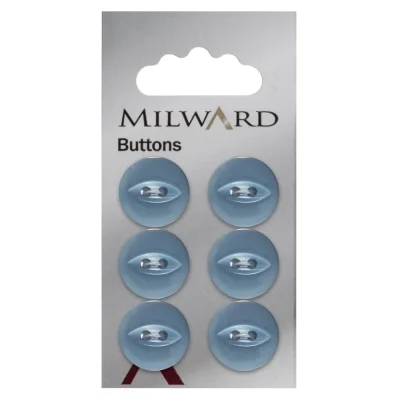 Bouton à coudre Milward Luis Bleu clair 16 mm x6
