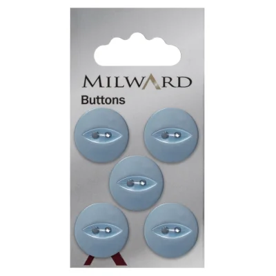 Bouton à coudre Milward Luis Bleu clair 19 mm x5
