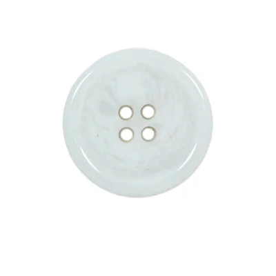 Bouton effet nacré Loris 22 mm - Blanc