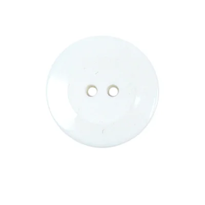 Bouton Alejandro incurvé 22 mm - Blanc