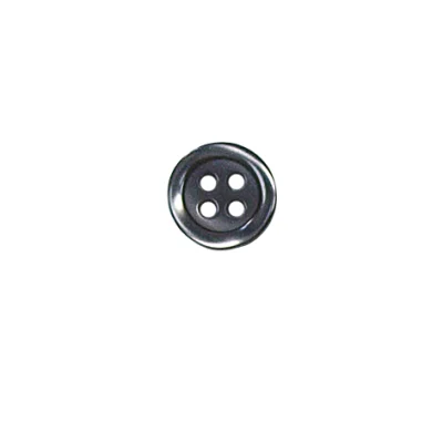 Bouton Alexander unis nacré 10 mm - Gris