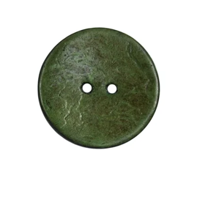 Bouton bois Claudie mat 25 mm - Vert