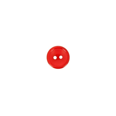 Bouton Donatella uni 9 mm - Rouge