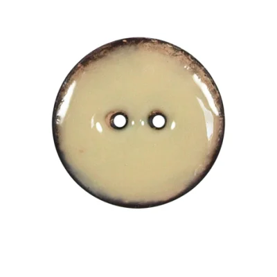 Bouton bois laqué Velentino 25 mm - Blanc