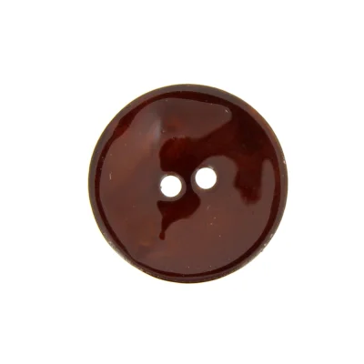 Boutons nacré 18 mm - Marron