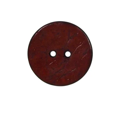 Bouton bois Claudie mat 22 mm - Rouge
