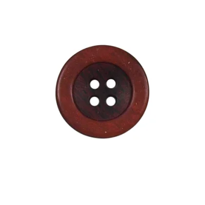 Bouton bicolore Giorgio 18 mm - Rouge