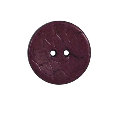 Bouton bois Claudie mat 22 mm - Violet
