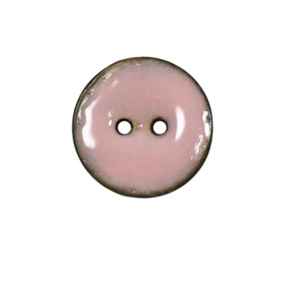 Bouton bois laqué Velentino 20 mm - Rose