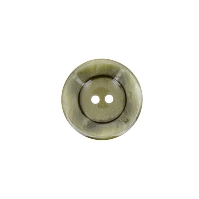 Bouton cuvette bord gondolé 18 mm - Vert