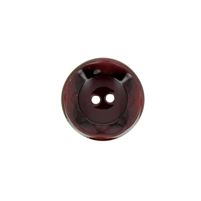Bouton cuvette bord gondolé 18 mm - Bordeaux