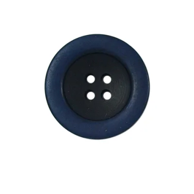 Bouton bicolore Giorgio 22 mm - Bleu marine