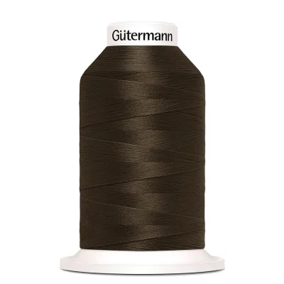 Cône de fil mousse Gütermann Bulky-Lock 1000m - Marron foncé