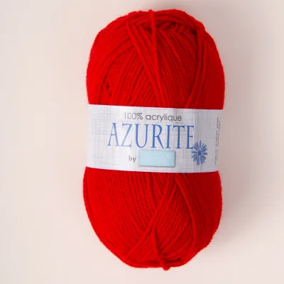 Pelote de fil à tricoter Azurite 50g - Rouge
