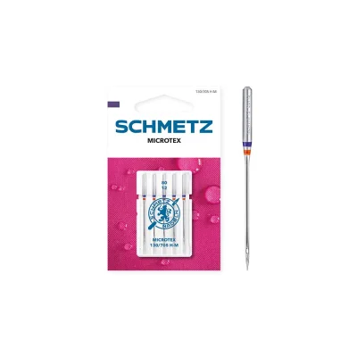 Aiguilles Microtex n° 80/12 Schmetz 130/705 H-M x5