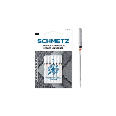 Aiguilles Overlock n° 80/12 Schmetz universal ELx705 CF x5