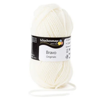 Pelote de fil à tricoter Schachenmayr Bravo 50g - Ecru