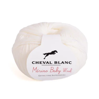 Fil Laine layette Cheval Blanc Mérino Baby Wool - 7 Couleurs