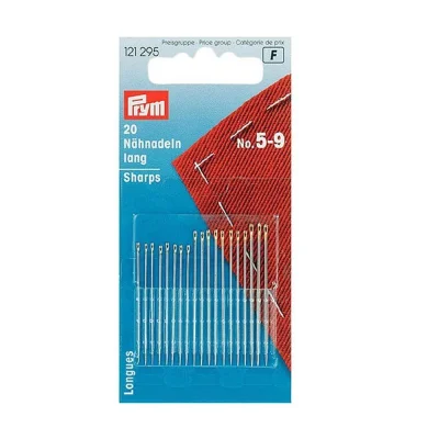 Aiguilles à coudre Prym longues No. 5 à 9