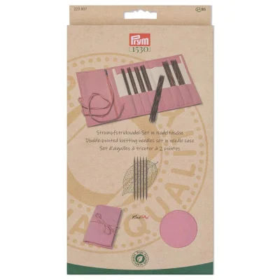 Set d&#039;aiguilles à tricoter Prym Natural à 2 pointes