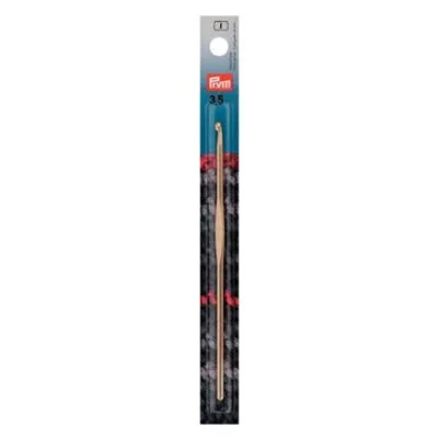Crochet pour laine aluminium Prym avec surface de guidage - 3,5 mm