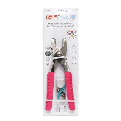 Pince Prym Vario Love Rose avec outil de pose