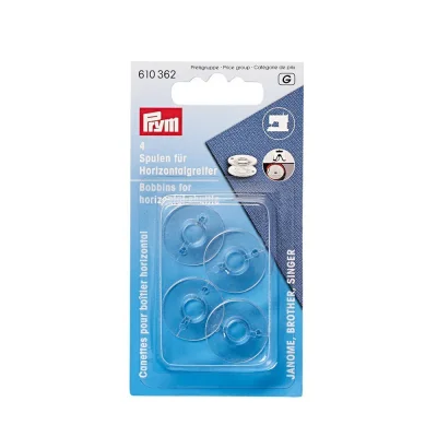 Canettes machine à coudre Prym plastique pour boîtier horizontal 20,5 mm