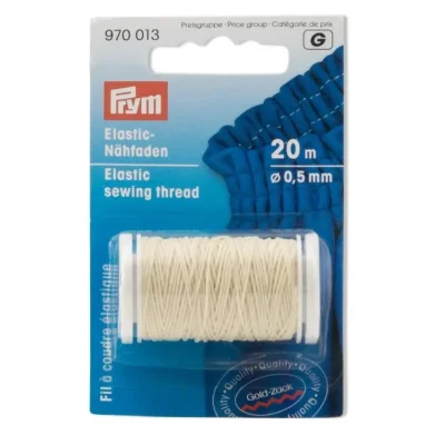Fil à coudre élastique Prym 0,5 mm - Blanc cassé