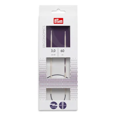 Aiguilles à tricoter circulaires Prym Ergonomics 80 cm - 10 Tailles