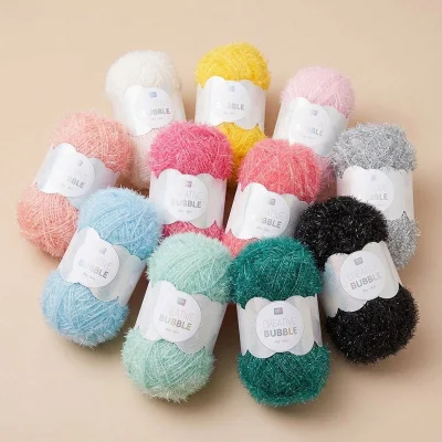 Fil à crocheter Rico Design Creative Bubble - 12 couleurs