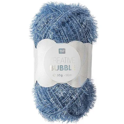 Fil à crocheter Rico Design Creative Bubble Bleu